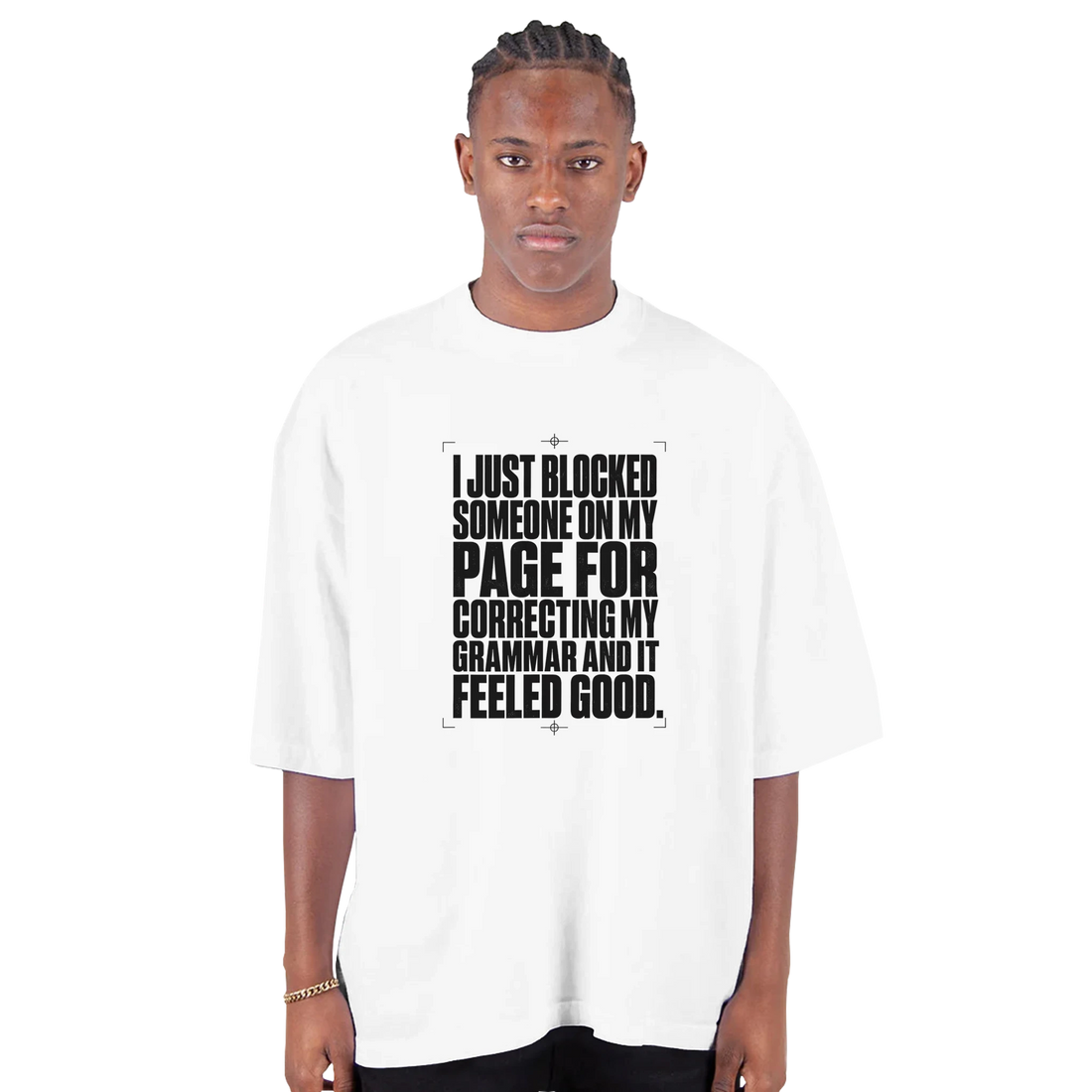 T-shirt BLOCKED GRAMMAR — THE ABSURD THEORY