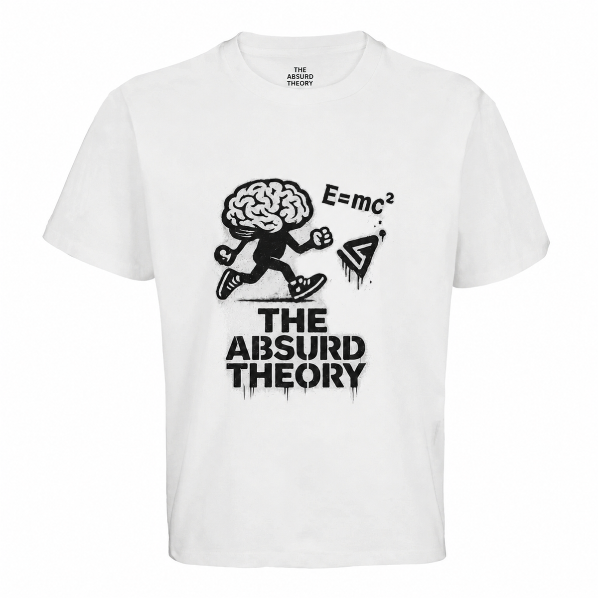 T-shirt 002 blanc — devant — THE ABSURD THEORY